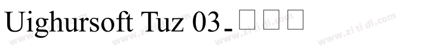Uighursoft Tuz 03字体转换